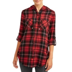 🖤No Boundaries Hooded Flannel Shirt